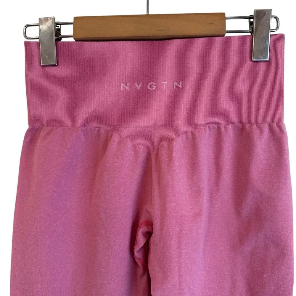 NVGTN Pink High Waisted Leggings Size Small - Picture 3 of 4